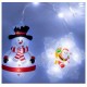 Xmas Гирлянда Штора Фигурки 3D снеговика и снежинки 3m*70cm 95L Мультицветная 