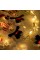 Xmas Гирлянда Штора Фигурки 3D снеговика и снежинки 3m*70cm 95L Теплый Белый WW