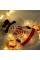 Xmas Гирлянда Штора Фигурки 3D снеговика и снежинки 3m*70cm 95L Теплый Белый WW
