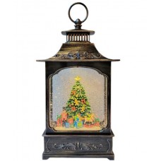 Новогодний ночник XMAS WDL-24061D снежный шар «Винтажный фонарь»