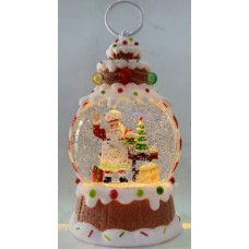 Ночник новогодний XMAS WDL-25015A снежный шар "Кекс"