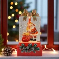 Новогодний ночник XMAS WDL-25010A снежный шар «Подарок»