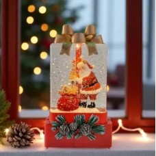 Новогодний ночник XMAS WDL-25010A снежный шар «Подарок»