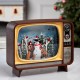 Ночник новогодний музыкальный XMAS WDL-24034B снежный шар «Ретро телевизор»