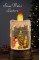 Новогодний светящийся ночник в форме свечи со снеговиком WDL-23016B высотой 24,5 см 