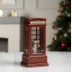 Ночник новогодний музыкальный XMAS WDL-2102B снежный шар «Телефонная будка»