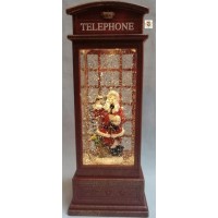 Новогодний ночник XMAS WDL-25002A снежный шар «Телефонная будка»