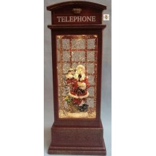 Новогодний ночник XMAS WDL-25002A снежный шар «Телефонная будка»