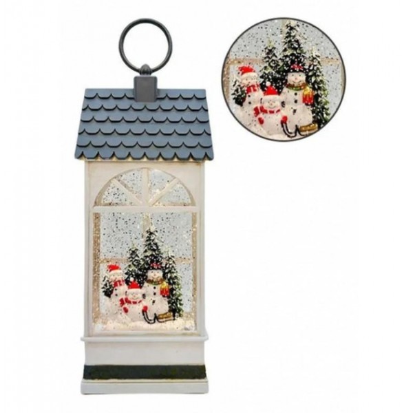 Ночник новогодний XMAS WDL-24074B снежный шар «Фонарь»