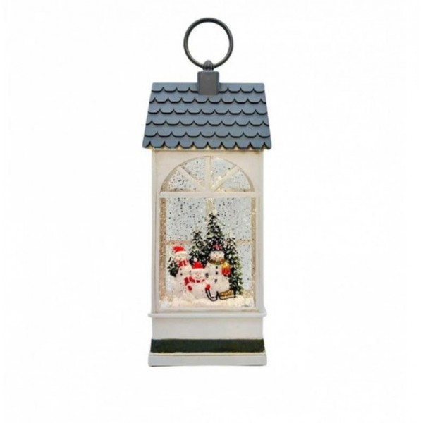 Ночник новогодний XMAS WDL-24074B снежный шар «Фонарь»