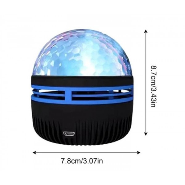 Светодиодный проектор Starry Galaxy музыкальный ночник с микрофоном и пультом USB ЮСБ