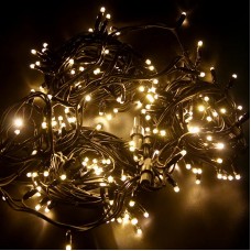 черный проводГирлянда   200LED  теплая AND 113-5   