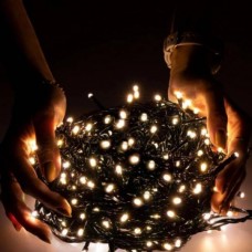 4573 -код 2025 ччерный проводГирлянда 500LED ТЕПЛАЯ AND 119-5 