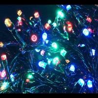  ЧерныйПровод Гирлянда Шарики 400LED with control color box AND 101-10
