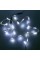 Гирлянда новогодняя Конный хвост 200LED 10 нитей по 2м цвет Холодный белый 8 режимов с дымом яркости от USB с пультом ДУ
