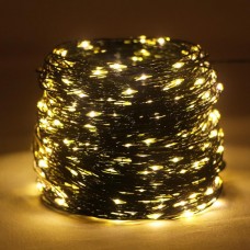 Светодиодная гирлянда "Роса" 500 LED, желтый свет, зеленая нить, 50 метров