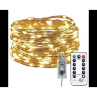 Гирлянда проволока от USB с пультом 10 м LED многофункциональное свечение