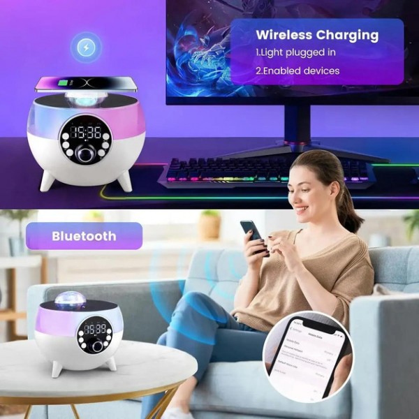 Колонка Bluetooth BT-2203 источник высокого качества беспородная колонка Bluetooth с диско-шаром