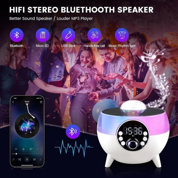 Колонка Bluetooth BT-2203 источник высокого качества беспородная колонка Bluetooth с диско-шаром