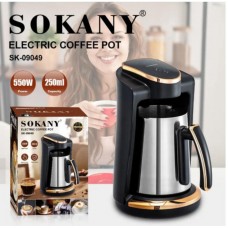 Электрическая турка-кофеварка SOKANY SK-09049, 250 мл, 550 Вт, с автоотключением