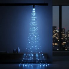 Конский хвост 2м 20 нитей цвет Холодный гирлянда USB