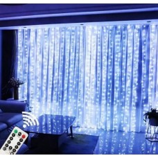 Гирлянда Штора Капля Росы USB 3х2 м Холодный