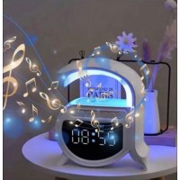 Стильний бездротовий зарядний пристрій 15 Вт Будильник Динамік 4-в-1 Музичний Bluetooth-динамік