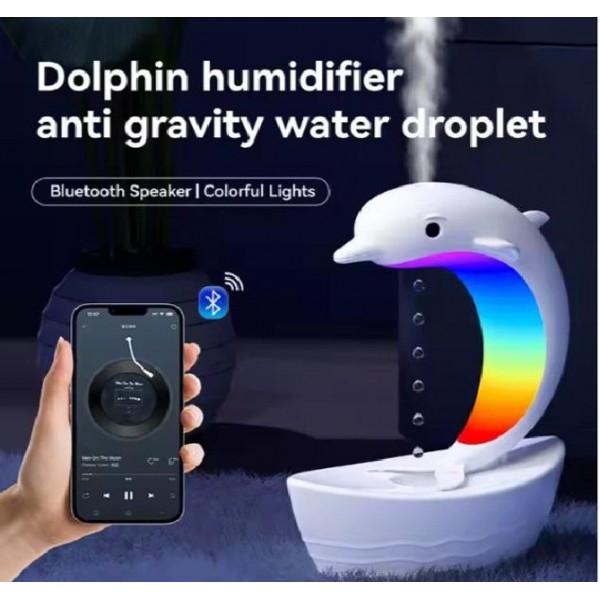 Декоративный увлажнитель воздуха Y-18 Dolphin Rainbow с антигравитацией и подсветкой