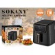 Мультипіч Sokany SK-10032, 7 л, 1800 Вт Аерогриль без олії Цифрова аерофритюрниця з таймером та антипригарним покриттям