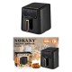 Мультипіч Sokany SK-10032, 7 л, 1800 Вт Аерогриль без олії Цифрова аерофритюрниця з таймером та антипригарним покриттям