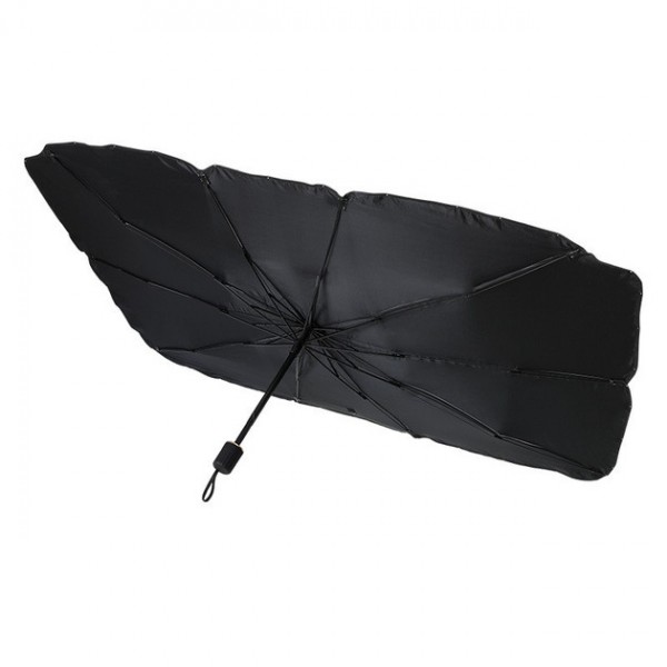 Солнцезащитный автозонт Car Umbrella для лобового стекла 140×78 см, складной, черный
