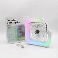 G-Вентилятор Квадратний Нічний акумулятор від USB з підсвічуванням