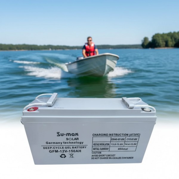 Аккумуляторная батарея Su-Mak Solar GEL150-12, 12V, 150Ah / Гелевый аккумулятор для солнечных батарей / АКБ гелевого типа 