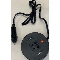 Розумний трійник USB подовжувач від прикурювача 12v 3 порти швидке зарядне пристрій