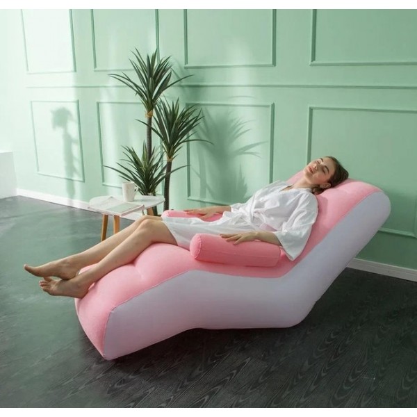 Надувной диван – кресло с подлокотниками Inflatable Coob Sofa 140х85х80 см