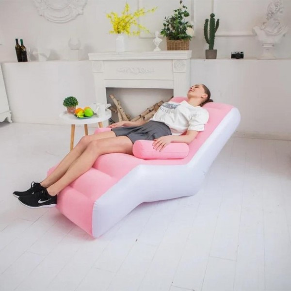Надувной диван – кресло с подлокотниками Inflatable Coob Sofa 140х85х80 см