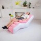 Надувне портативне крісло-диван із підлокітниками Inflatable Coob Sofa складане 140х85х80см 