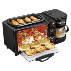 Електрична піч 3в1 Zepline ZP-116 з кавоваркою та грилем 1250 Вт 12 л