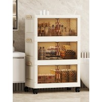 Триповерхова прозора скринька для зберігання, висота скриньок 50 см 33657