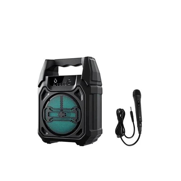 Колонка Bluetooth GTS-1283 с одним 6,5" проводным микрофоном 30 см (80007)