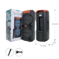 Колонка-Bluetooth з двома 8" динаміками та 1 бездротовим мікрофоном GTS-1880 42 см (80002)