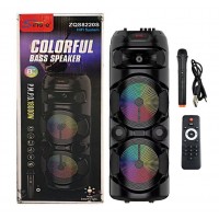 Караока стовпчик Bluetooth 80 см ZQS8220S | Party Speaker 2×8” 40W з мікрофоном та RGB підсвічуванням