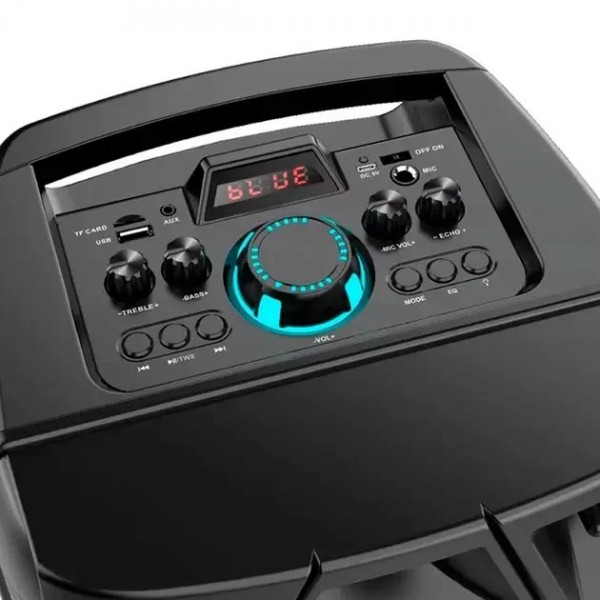 ZQS2801 Портативная Bluetooth колонка 20 Вт, 2x8", 4500 мАч, пульт ДУ, микрофон, музыка везде