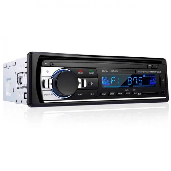 Автомагнитола Bluetooth 1 din Pioneer JSD-520 Черная