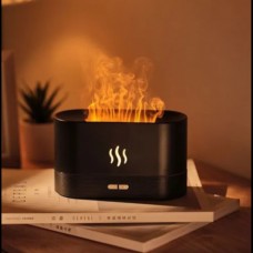 Зволожувач повітря "Камін" Aroma Diffuser 528 з підсвічуванням, настільний аромадифузор з соляним камінням, зволожувач-нічник