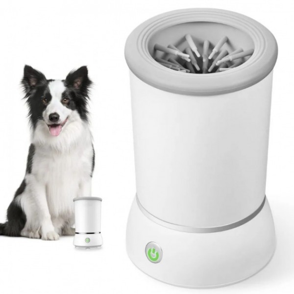 Лапмойка автоматическая Pet Foot Wash 827-6 с силиконовыми щетинками для очистки лап от USB
