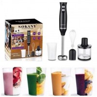 Занурювальний блендер Sokany SK-1710-4 500Вт 2 швидкості, 4 в 1
