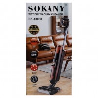 Бездротовий миючий пилосос швабра Sokany SK-13038 електрошвабра 175 Вт Бурштиновий