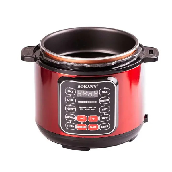 Мультиварка Sokany SK-2402-5L на 5 литров, красный