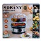 Пароварка скороварка Sokany SK-07018 Food Steamer 650W 11л